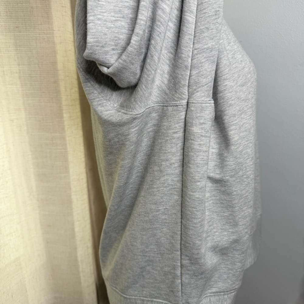 Quince SuperSoft Fleece Sweater Crew Raglan Heather Grey Women's Size Medium M - Picture 5 of 8